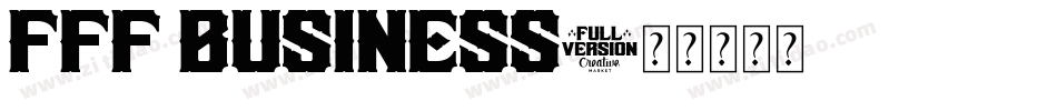 FFF Business字体转换